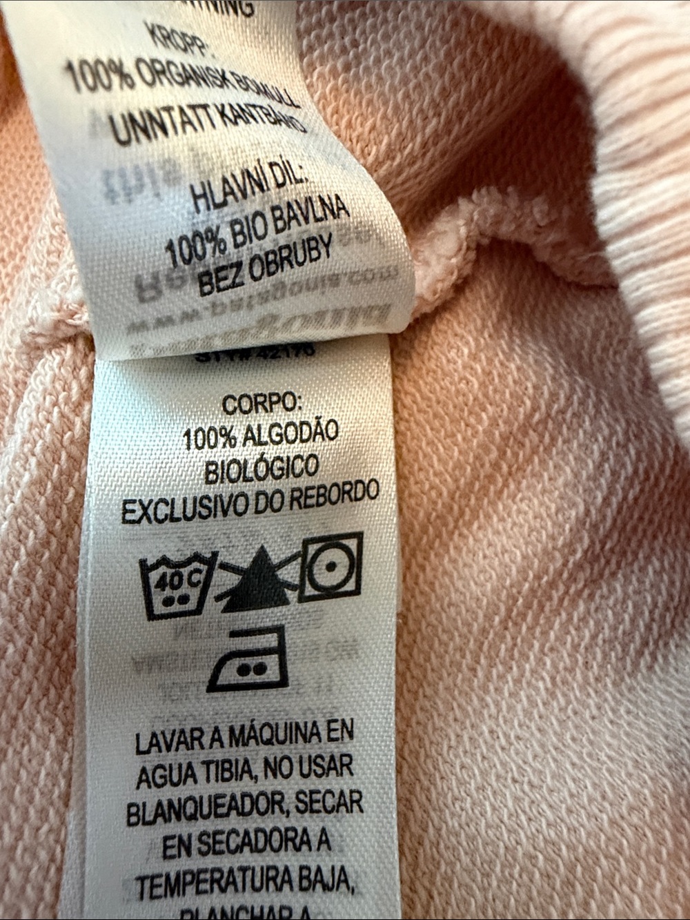 Patagonia Regenerative Organic Certified Cotton Light Peach Crewneck Sweatshirt - Picture 9 of 9